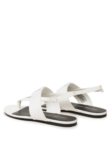 Calvin Klein Jeans Сандали Flat Sndal Toepost Hw YW0YW00953 Бял - Mera.bg