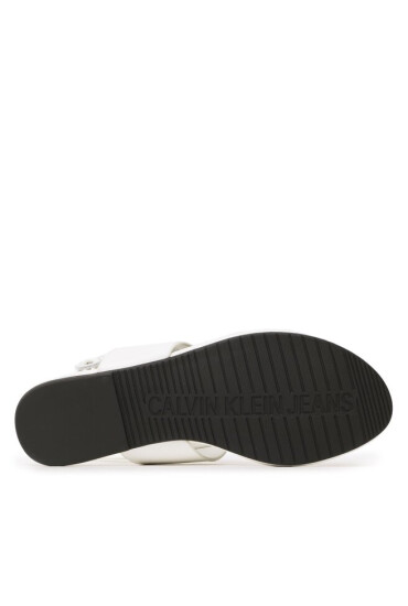 Calvin Klein Jeans Сандали Flat Sndal Toepost Hw YW0YW00953 Бял - Mera.bg