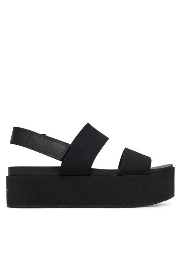 Calvin Klein Jeans Сандали Flatform Sandal Sling In YW0YW01788 Черен - Mera.bg
