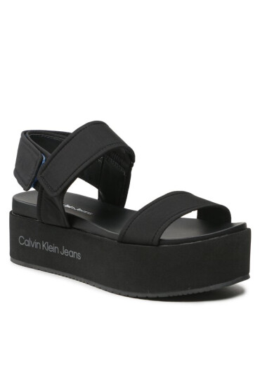 Calvin Klein Jeans Сандали Flatform Sandal Softny YW0YW00965 Black BDS - Mera.bg