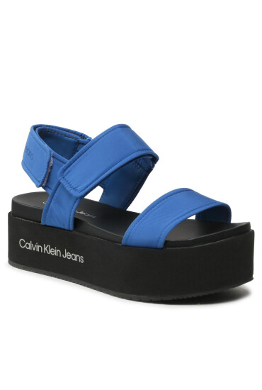 Calvin Klein Jeans Сандали Flatform Sandal Softny YW0YW00965 Син - Mera.bg