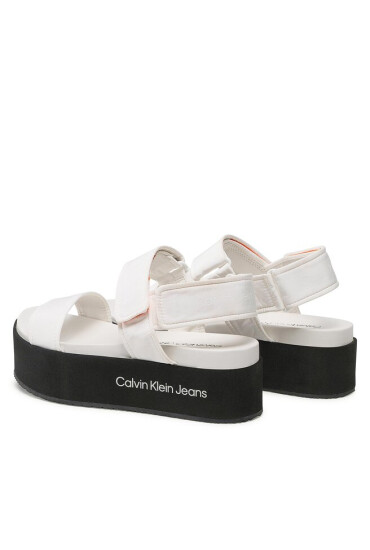 Calvin Klein Jeans Сандали Flatform Sandal Softny YW0YW00965 White YBR - Mera.bg