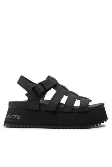 Calvin Klein Jeans Сандали Platform Buckle Rubber Mg Mtl YW0YW01513 Черен - Mera.bg
