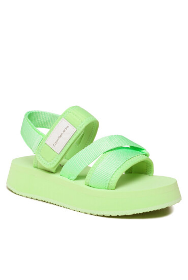 Calvin Klein Jeans Сандали Prefresato Sandal Badge YW0YW00967 Live Mist 0H9 - Mera.bg