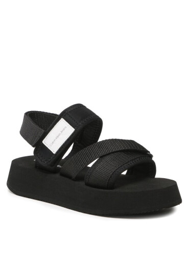 Calvin Klein Jeans Сандали Prefresato Sandal Bagde YW0YW00967 Черен - Mera.bg