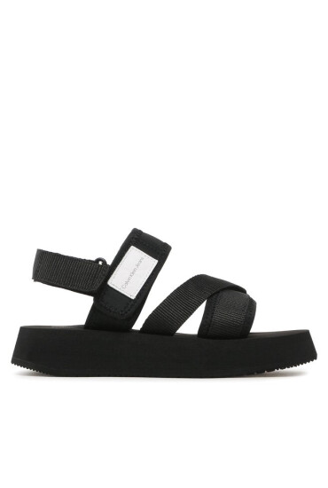 Calvin Klein Jeans Сандали Prefresato Sandal Bagde YW0YW00967 Черен - Mera.bg
