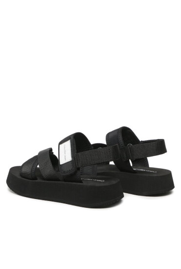 Calvin Klein Jeans Сандали Prefresato Sandal Bagde YW0YW00967 Черен - Mera.bg