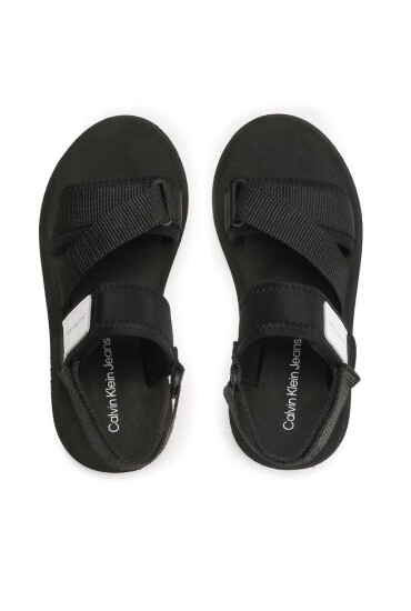 Calvin Klein Jeans Сандали Prefresato Sandal Bagde YW0YW00967 Черен - Mera.bg