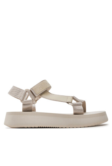 Calvin Klein Jeans Сандали Sandal Velcro Webbing Dc YW0YW01353 Бежов - Mera.bg