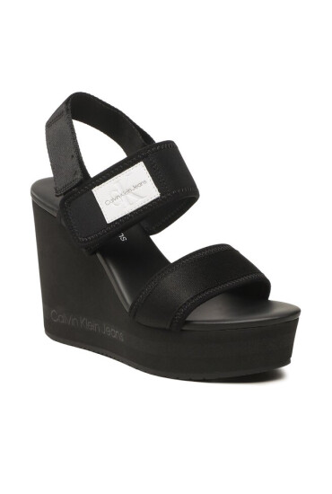 Calvin Klein Jeans Сандали Wedge Sandal Badge YW0YW01028 Black BDS - Mera.bg