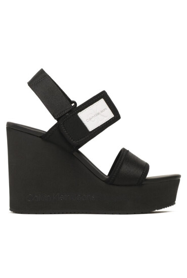 Calvin Klein Jeans Сандали Wedge Sandal Badge YW0YW01028 Black BDS - Mera.bg