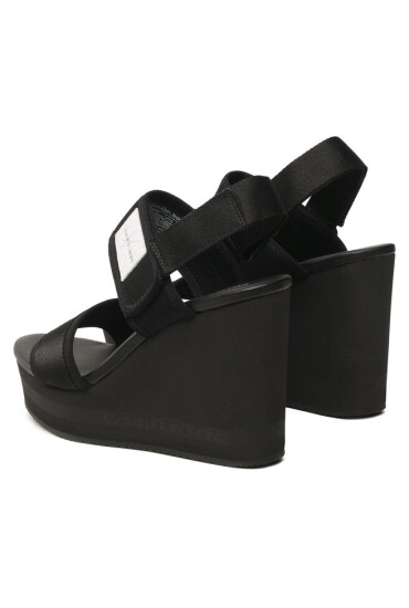 Calvin Klein Jeans Сандали Wedge Sandal Badge YW0YW01028 Black BDS - Mera.bg
