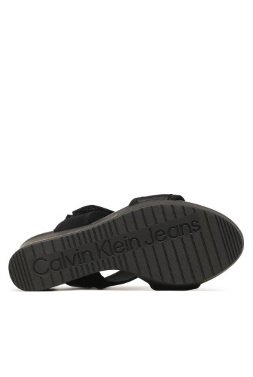 Calvin Klein Jeans Сандали Wedge Sandal Badge YW0YW01028 Black BDS - Mera.bg