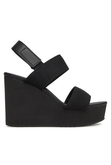 Calvin Klein Jeans Сандали Wedge Sandal Webbing In YW0YW01790 Черен - Mera.bg