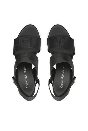 Calvin Klein Jeans Сандали Wedge Sandal Webbing YW0YW00959 Black BDS - Mera.bg