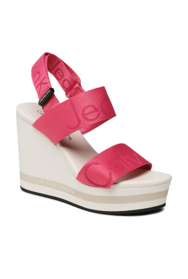 Calvin Klein Jeans Сандали Wedge Sandal Webbing YW0YW00959 Raspberry Sorbet 0J0 - Mera.bg