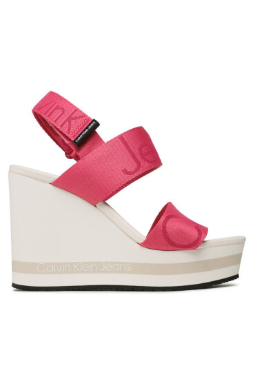 Calvin Klein Jeans Сандали Wedge Sandal Webbing YW0YW00959 Raspberry Sorbet 0J0 - Mera.bg