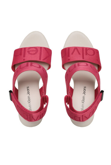 Calvin Klein Jeans Сандали Wedge Sandal Webbing YW0YW00959 Raspberry Sorbet 0J0 - Mera.bg
