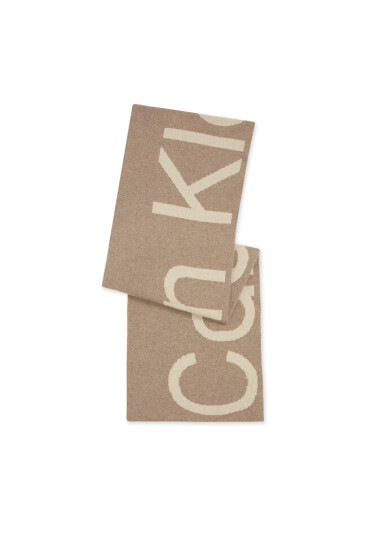Calvin Klein Jeans Зимен шал Logo Scarf K60K611263 Plaza Taupe PED - Mera.bg