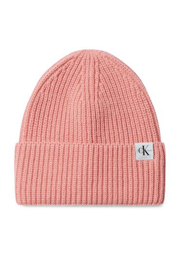Calvin Klein Jeans Шапка Monogram Rib Beanie IU0IU00440 Розов - Mera.bg