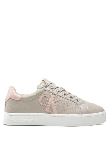 Calvin Klein Jeans Сникърси Classic Cupsole Laceup Low YW0YW00775 Бежов - Mera.bg