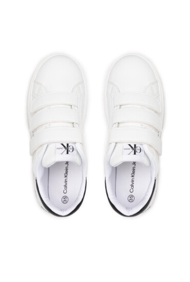 Calvin Klein Jeans Сникърси Low Cut Lace-Up Sneaker V3X9-80335-1355 S White/Black X002 - Mera.bg