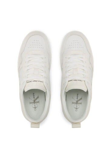Calvin Klein Jeans Сникърси Bascet Cupsole Low Lth Mono W YW0YW00876 Бял - Mera.bg
