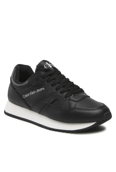 Calvin Klein Jeans Сникърси Retro Runner Low Lth-Tpu Wn YW0YW00787 Черен - Mera.bg