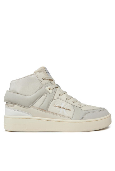 Calvin Klein Jeans Сникърси Basket Cupsole High Mix Ml Fad YW0YW01300 Бежов - Mera.bg