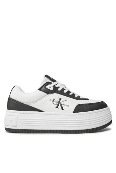 Calvin Klein Jeans Сникърси Bold Flatf Low Lace Mix Ml Fad YW0YW01316 Черен - Mera.bg