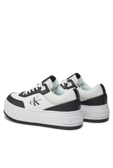 Calvin Klein Jeans Сникърси Bold Flatf Low Lace Mix Ml Fad YW0YW01316 Черен - Mera.bg