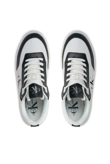Calvin Klein Jeans Сникърси Bold Flatf Low Lace Mix Ml Fad YW0YW01316 Черен - Mera.bg