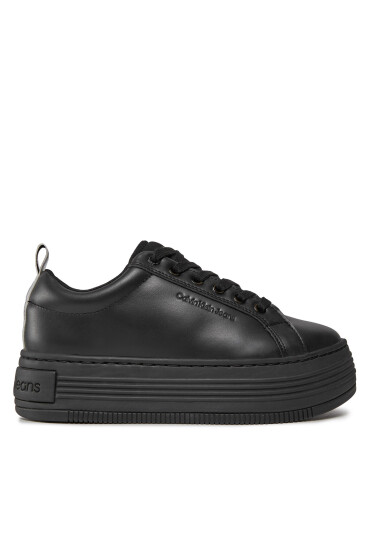 Calvin Klein Jeans Сникърси Bold Flatf Low Laceup Lth In Lum YW0YW01309 Черен - Mera.bg