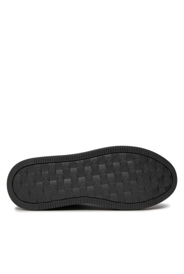 Calvin Klein Jeans Сникърси Bold Flatf Low Laceup Lth In Lum YW0YW01309 Черен - Mera.bg