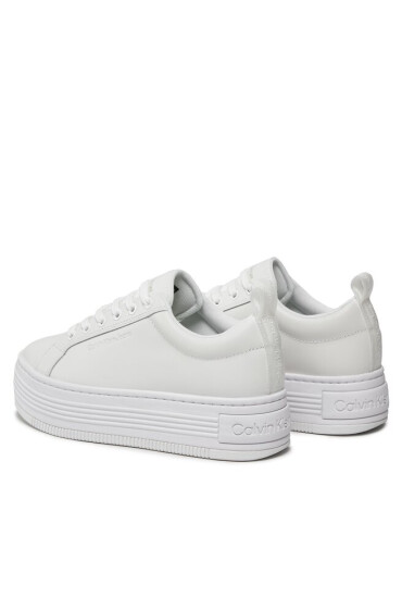 Calvin Klein Jeans Сникърси Bold Flatf Low Laceup Lth In Lum YW0YW01309 Бял - Mera.bg