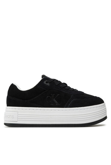 Calvin Klein Jeans Сникърси Bold Platf Laceup Low Mg Suede YW0YW01575 Черен - Mera.bg