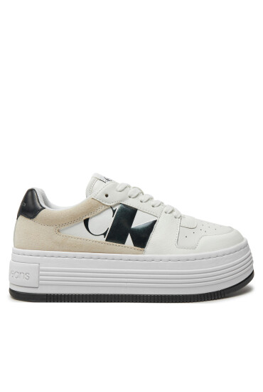 Calvin Klein Jeans Сникърси Bold Platf Low Lace Mix Nbs Mtr YW0YW01482 Бял - Mera.bg