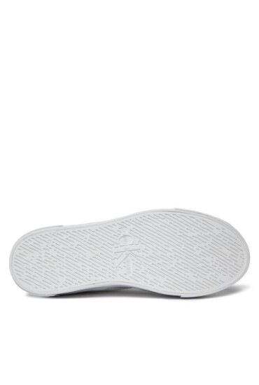 Calvin Klein Jeans Сникърси Bold Vulc Flatf Lace Mix Mg Lum YW0YW01295 Бял - Mera.bg