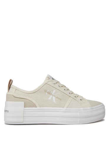 Calvin Klein Jeans Сникърси Bold Vulc Flatf Low Cs Ml Btw YW0YW01412 Бежов - Mera.bg