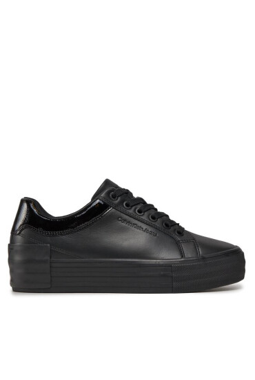 Calvin Klein Jeans Сникърси Bold Vulc Flatf Low Laceup Lth W YW0YW01105 Черен - Mera.bg