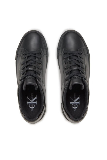 Calvin Klein Jeans Сникърси Bold Vulc Flatf Low Laceup Lth W YW0YW01105 Черен - Mera.bg