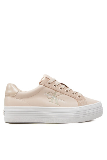 Calvin Klein Jeans Сникърси Bold Vulc Flatf Low Mix Ml Mtr YW0YW01492 Бежов - Mera.bg