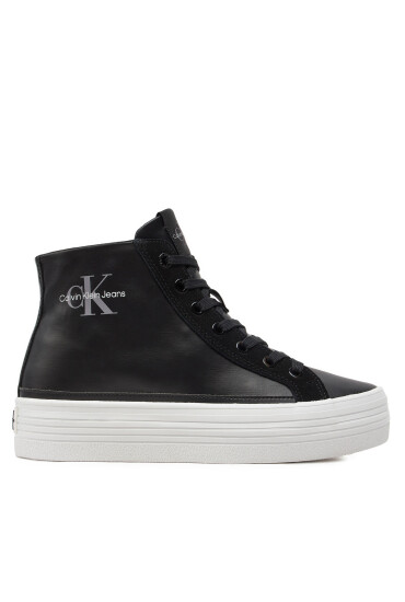 Calvin Klein Jeans Сникърси Bold Vulc Flatf Mid Mix Ml Mtr YW0YW01491 Черен - Mera.bg