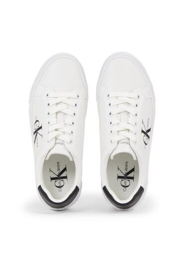 Calvin Klein Jeans Сникърси Bold Vulc Flatform Laceup Lth Wn YW0YW00821 Бял - Mera.bg