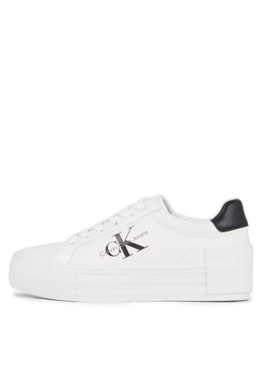Calvin Klein Jeans Сникърси Bold Vulc Flatform Laceup Lth Wn YW0YW00821 Бял - Mera.bg