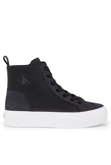 Calvin Klein Jeans Сникърси Bold Vulc Mid Flatform Laceup Wn YW0YW01270 Черен - Mera.bg