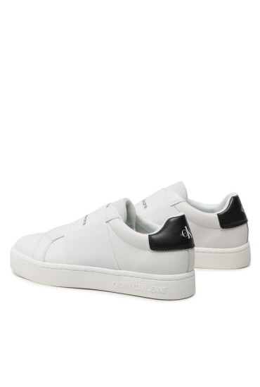 Calvin Klein Jeans Сникърси Casual Cupsole Elastic Lth YW0YW01021 Бял - Mera.bg