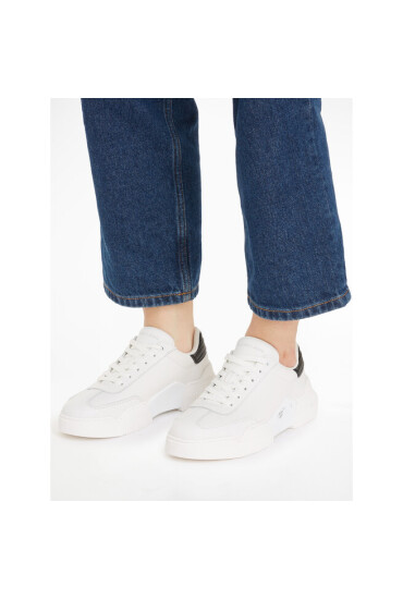 Calvin Klein Jeans Сникърси Chunky Cupsole 2.0 Laceup Lth YW0YW01188 Бял - Mera.bg