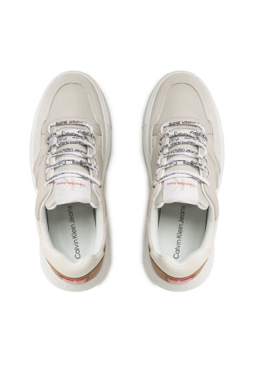 Calvin Klein Jeans Сникърси Chunky Cupsole Fluo Contrast YW0YW00925 Бежов - Mera.bg