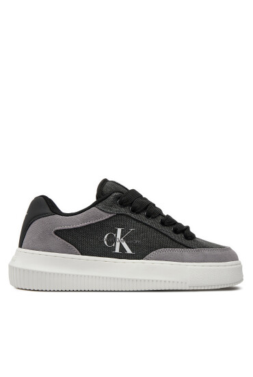 Calvin Klein Jeans Сникърси Chunky Cupsole Lace Skater Btw YW0YW01452 Черен - Mera.bg